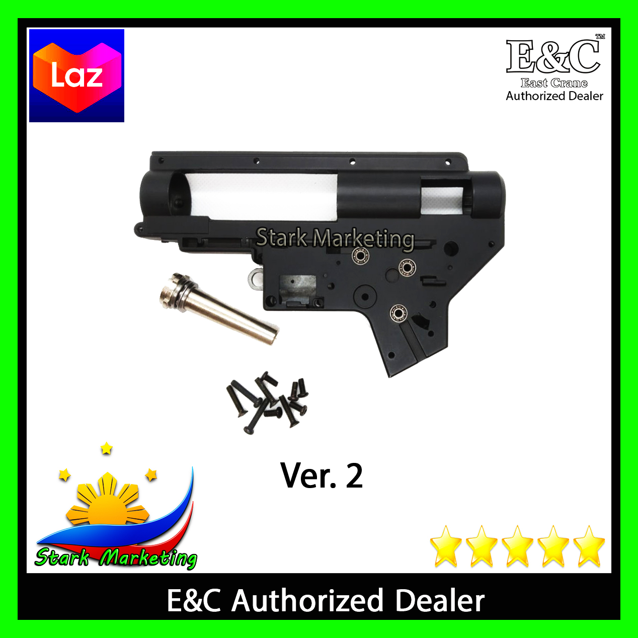 E C Reinforced Gearbox Case Ver 2 With 8mm Bearing And Quick Change Spring System Qd Steel Spring Guide Mp047 Upgrade Set Lazada Ph