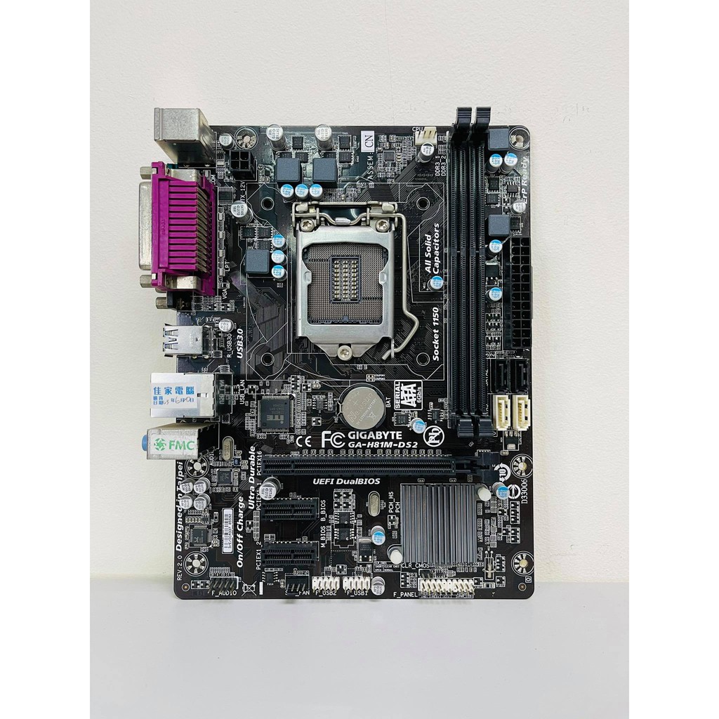 GIGABYTE H81MDS2 Desktop 4th GEN Motherboard H81 Socket LGA 1150 i3 i5