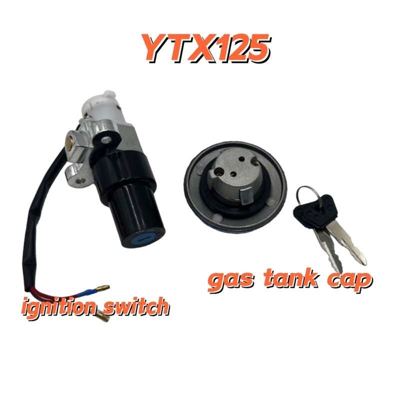 (Authentic) ytx125 ignition switch with gas tank cap and key set for ...
