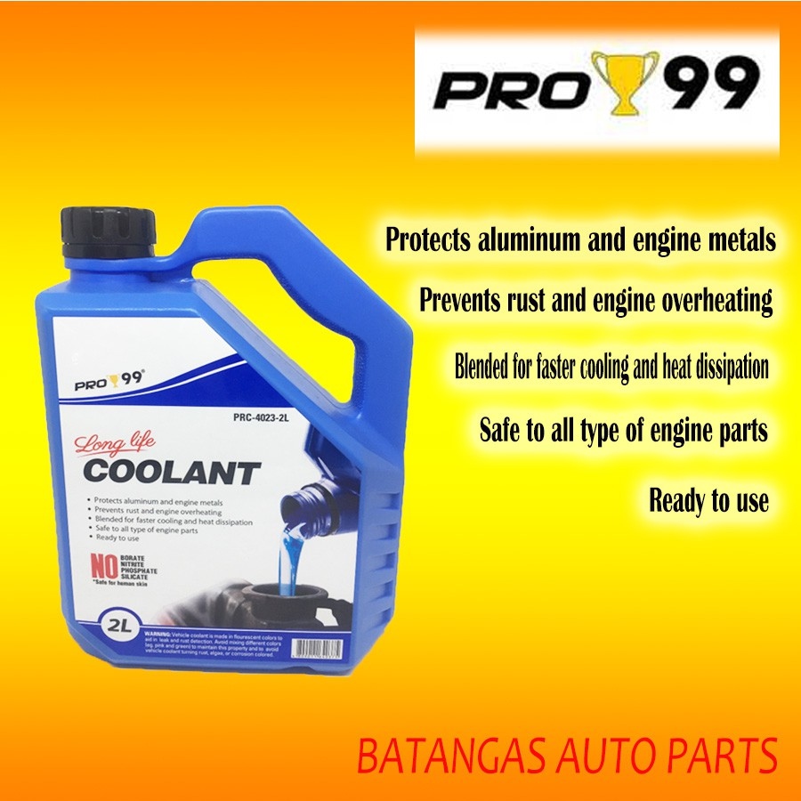 PRO 99 Long Life Radiator Coolant BLUE 2Liter Lazada PH