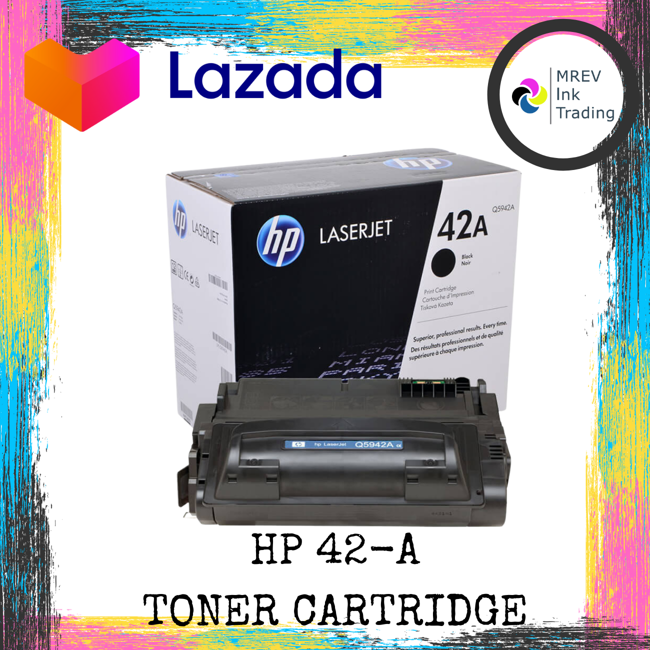 HP 42A / Q5942A Black Original Toner Cartridge | Lazada PH