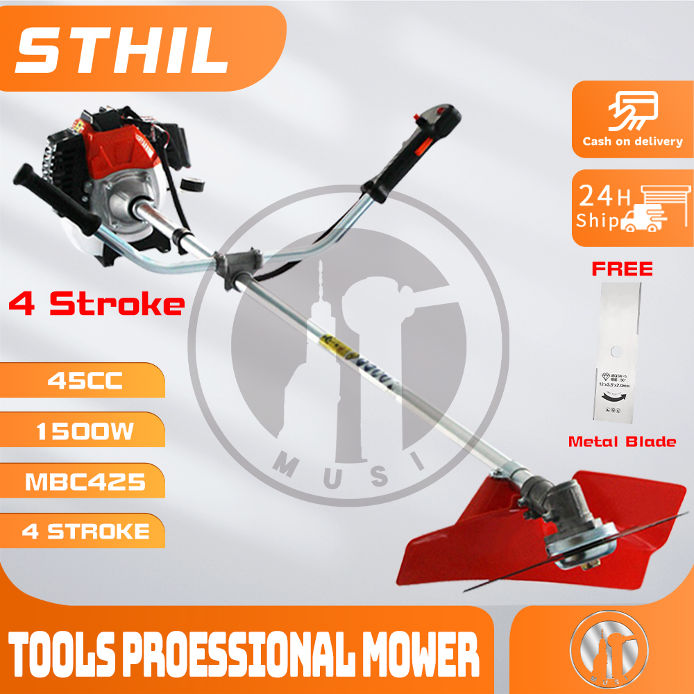 STIHL Grass Trimmer 4 Stroke Brush cutter Tiller attachment with Big ...