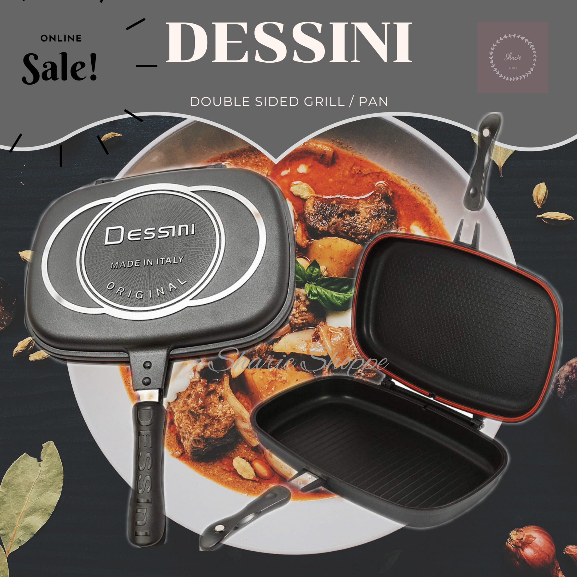 Italian Design Double Fry Pan (Mahitabeh 2 Tarafeh) – Kalamala