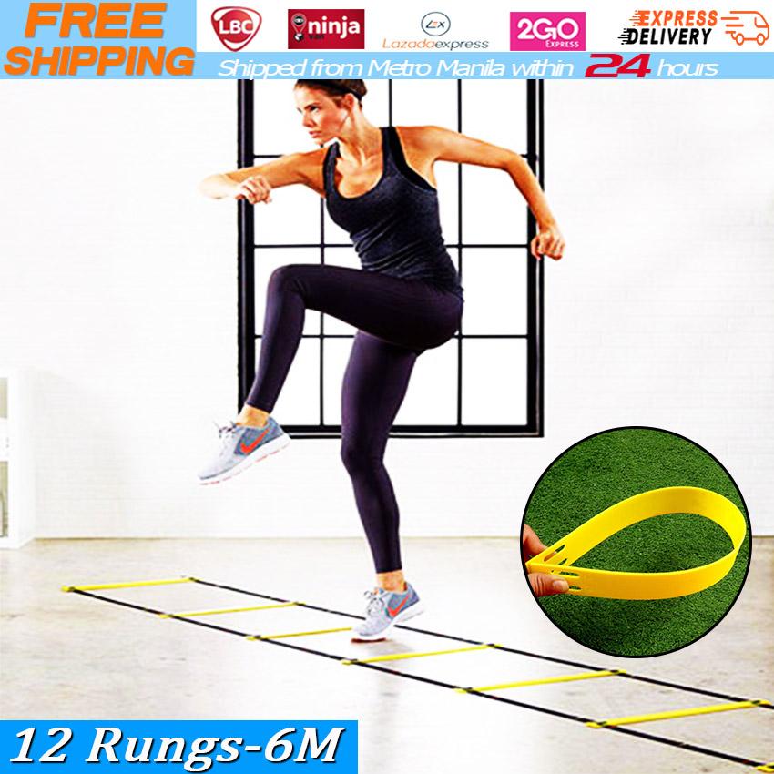 3m/6 Rung Cleansed Speed Stairs Sport 6/7/8/9/12/14 Rung Nylon Straps Training Ladders Agility Speed Ladder Soccer Sport Ladder 