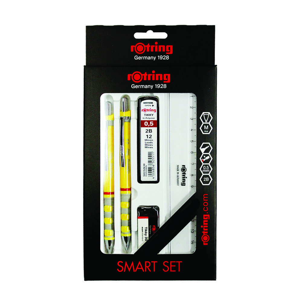 rOtring Tikky SMART Set Mechanical Pencil with Lead Refill, Eraser
