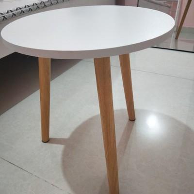 1 X Round White Side Table Bedside 3, How To Put 3 Legs On A Round Table