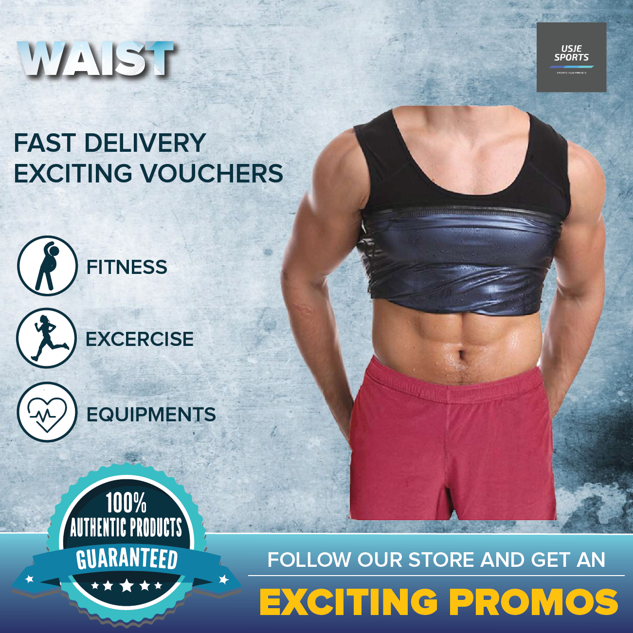 Sweat Shaper Men's Premium Slimming Shapewear Workout Sauna Tank Top Vest  for Gym Sports ( Black )