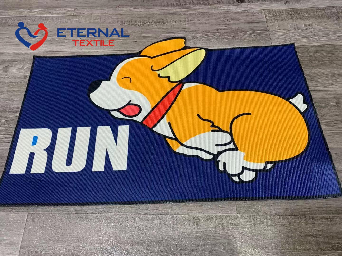 3D Printed Door mat Carpet Indoor Door Mats Dog Character Pattern New