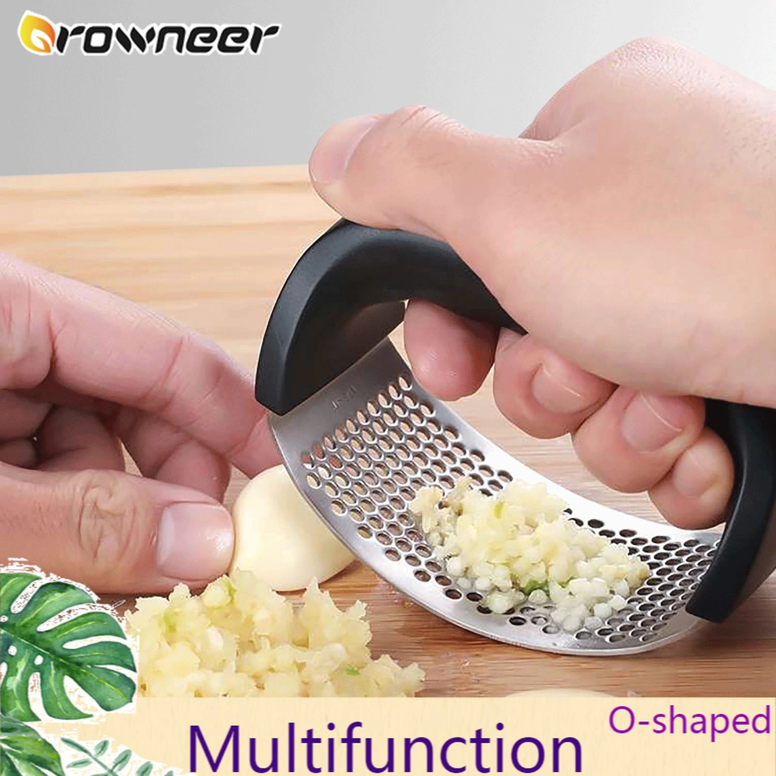 Buy Wholesale China Stainless Steel Garlic Press Manual Garlic Mincer  Chopping Garlic Tools Curve Fruit Vegetable Tool & Garlic Press at USD 1.75