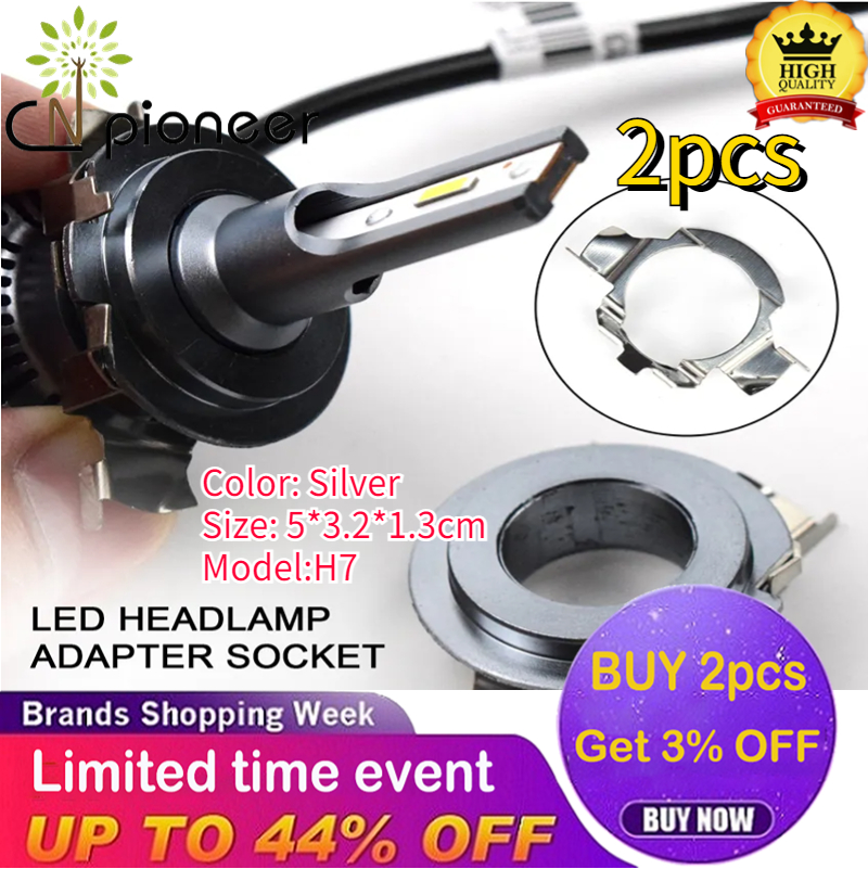 2PCS H7 Led Adapter For Opel Car Headlight Holder Base Adapter H7