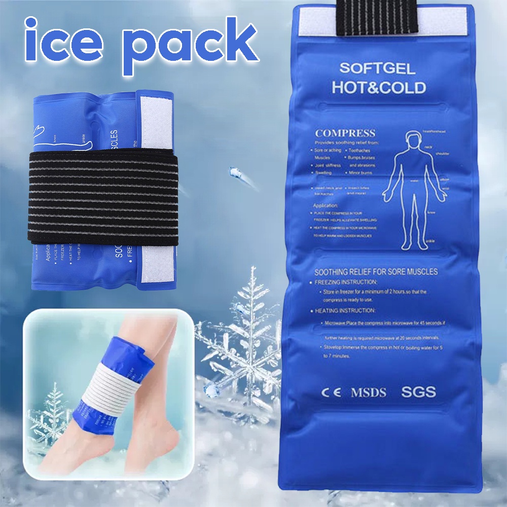 Gel Pack Wearable Ice Pack Cold Hot Compress Reusable for Injury Muscle