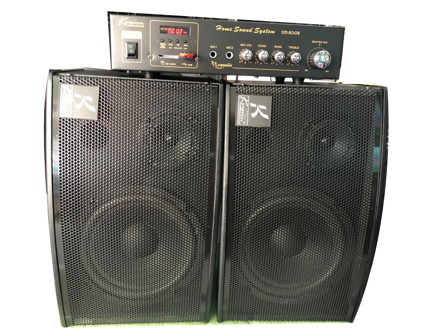 sound system with mic and amplifier