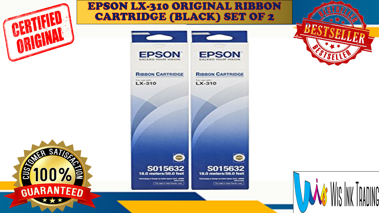 EPSON S015632 ORIGINAL RIBBON CARTRIDGE (BLACK) for Epson LX310