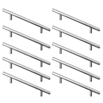 10 Pcs Stainless Steel T Bar Kitchen Cabinet Handles Cupboard