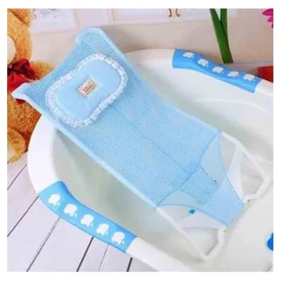 Baby Bath Net Tub Bracket Comfortable Bath (Light Blue)