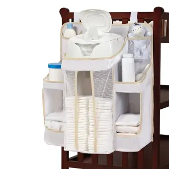 Baby Diaper Holder Organizer Caddy Wipes Storage Shelf Infant Changing Clean Pocket Nursery Stacker Dex