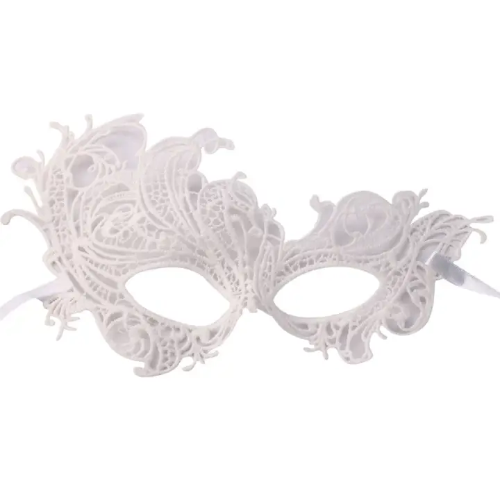 Eye Mask Lace Venetian Masquerade Ball Halloween Party Fancy Dress Costume White Phoenix Lazada Ph