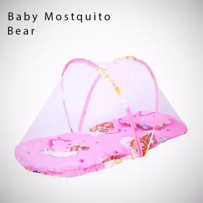 BABY BED with Mosquito Net - Pink