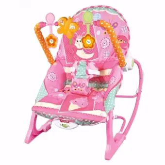 pink baby rocker