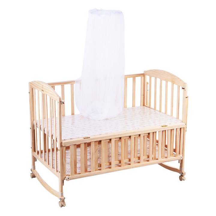 happy dino luxury rocking wooden crib natural lazada ph