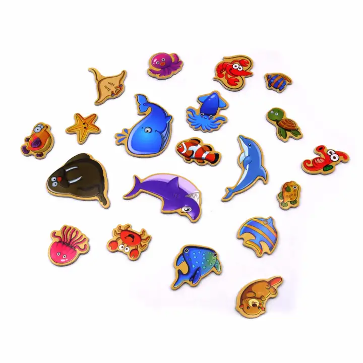 magnetic wooden puzzle