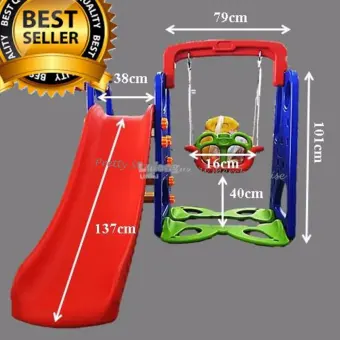 High Quality Children Playground Set With Slide Swing And Basketball Foldable Plastic Indoor Outdoor Kids Toys Set