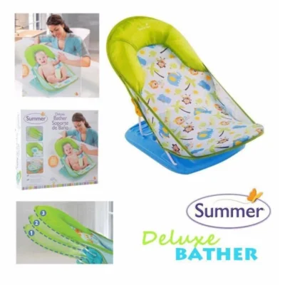 Lucky Boy Summer Infant Deluxe Baby Bather (Green)