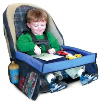 Wawawei High Quality Tickle Highway Childsafe On The Go Waterproof Play N Snack Tray Navy Blue Lazada Ph