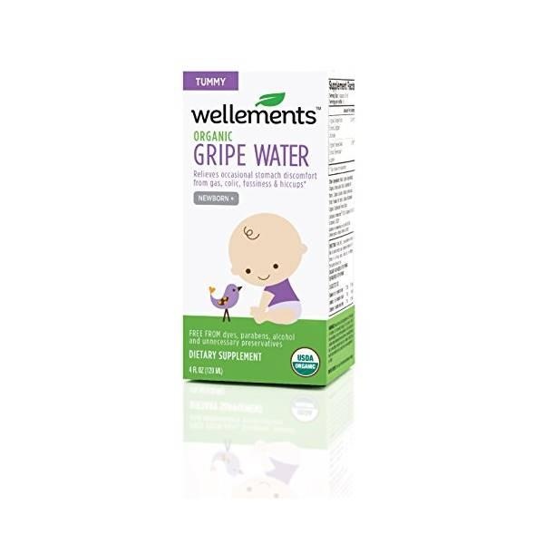 Wellements organic gripe store water