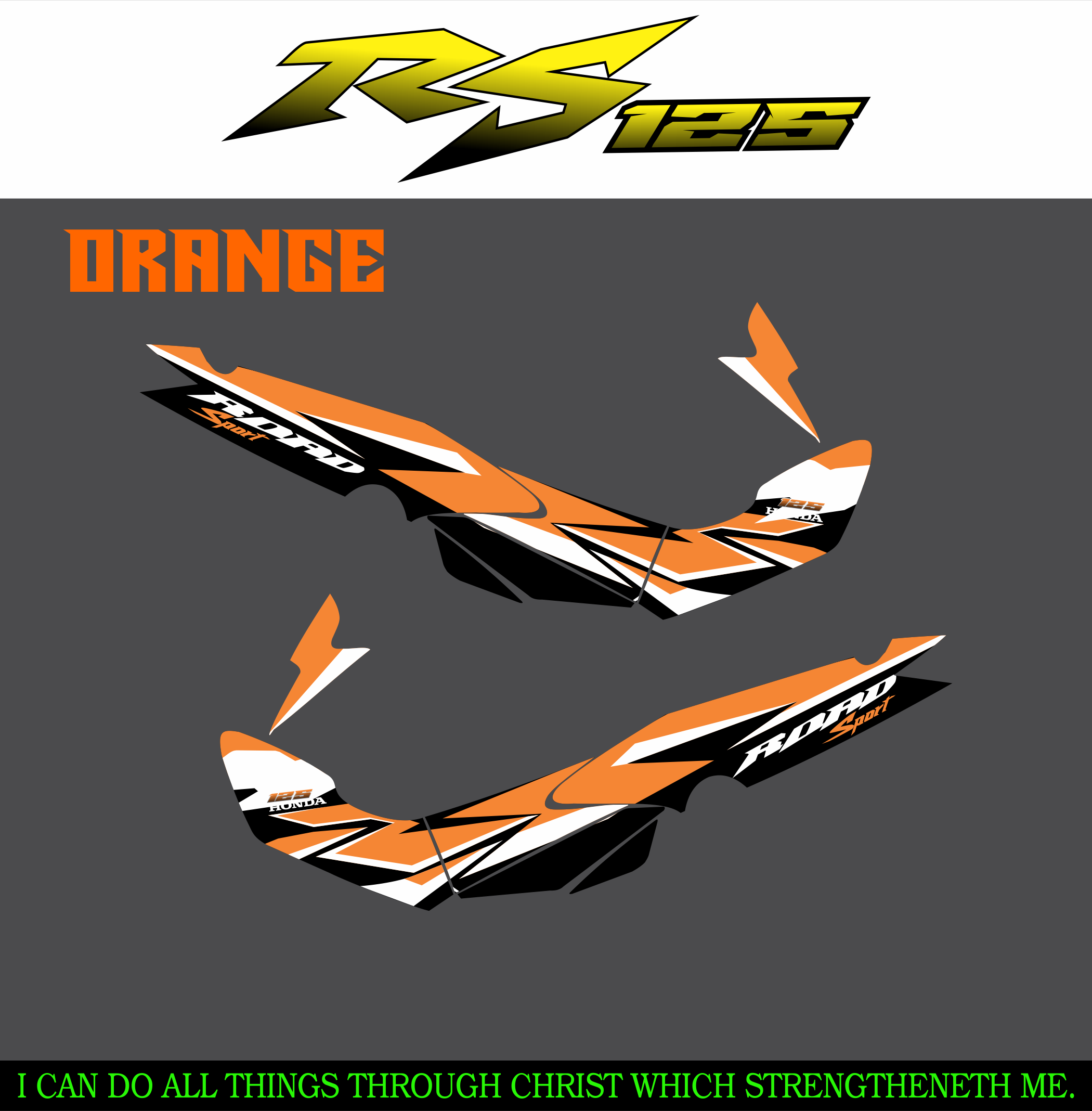 RS 125 VINYL LAMINATED DECALS (COLORED) Lazada PH