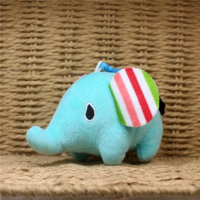 elephant plush keychain