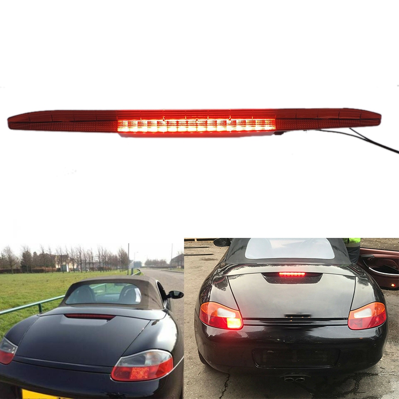 Car Red LED 3RD Third Brake Tail Stop Light Fit For-Porsche Boxster 986 Roadster 1997-2004