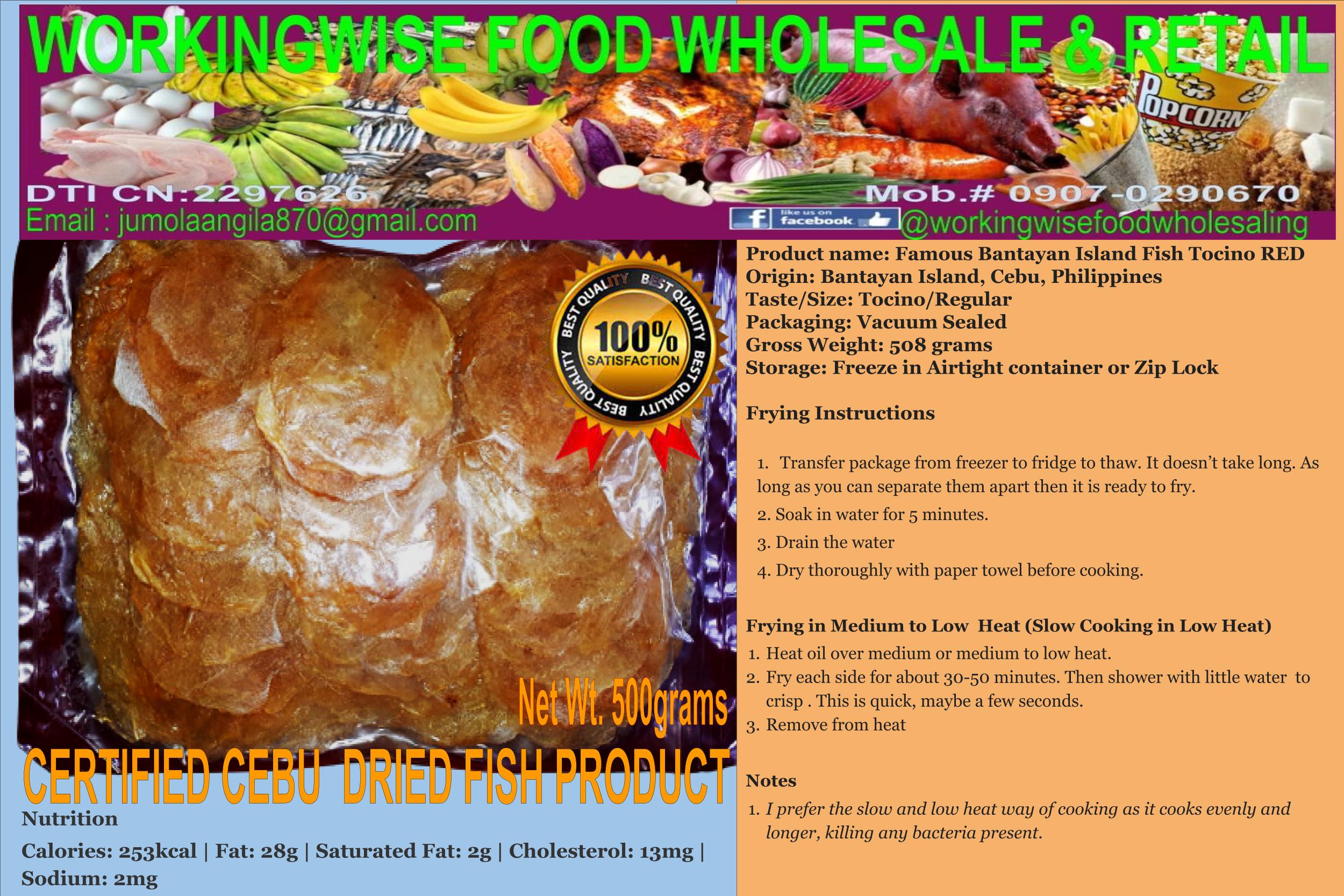 Cebu's Dried Fish Tocino (Redsal Fish) Lazada PH