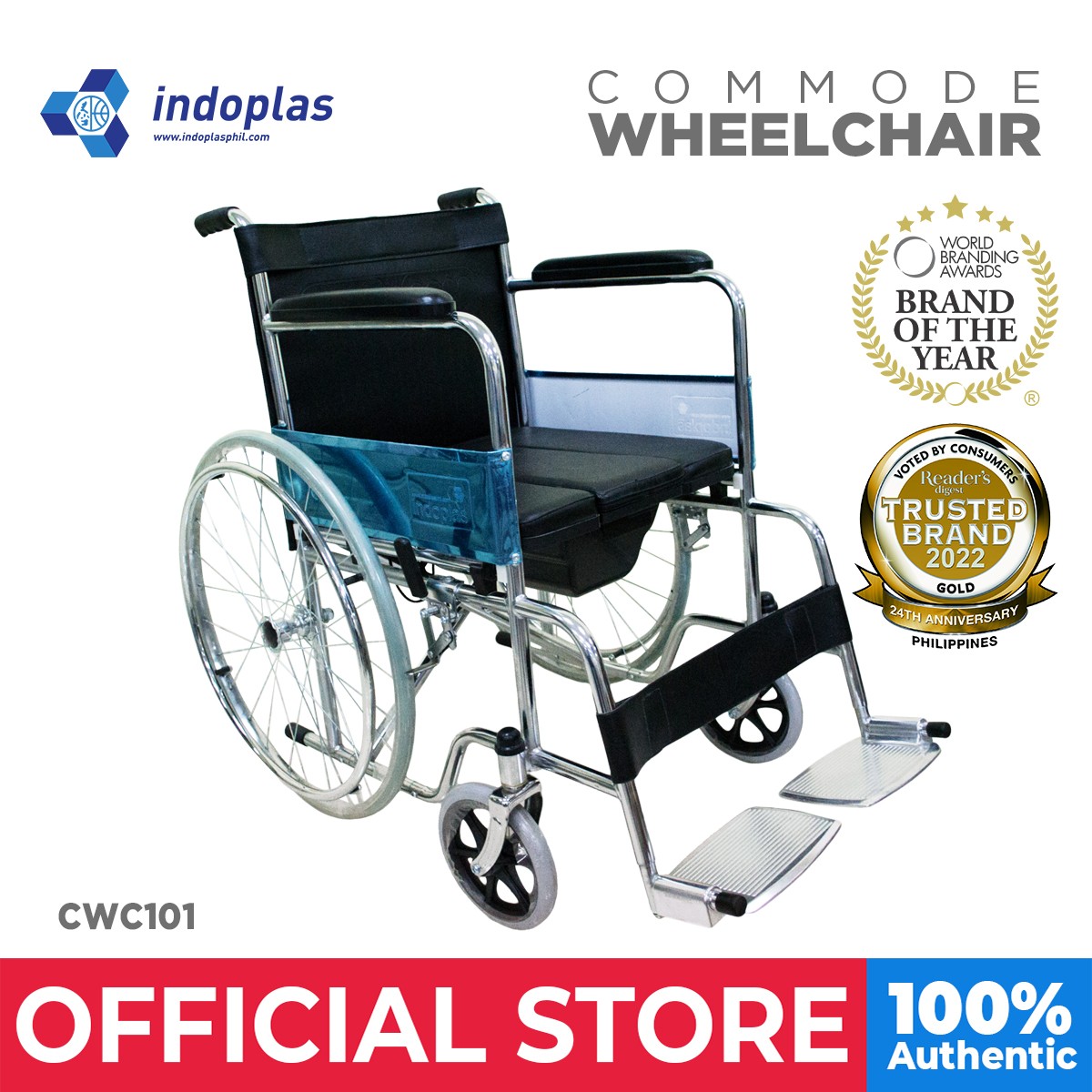 Indoplas CWC101 Commode Wheelchair Lazada PH