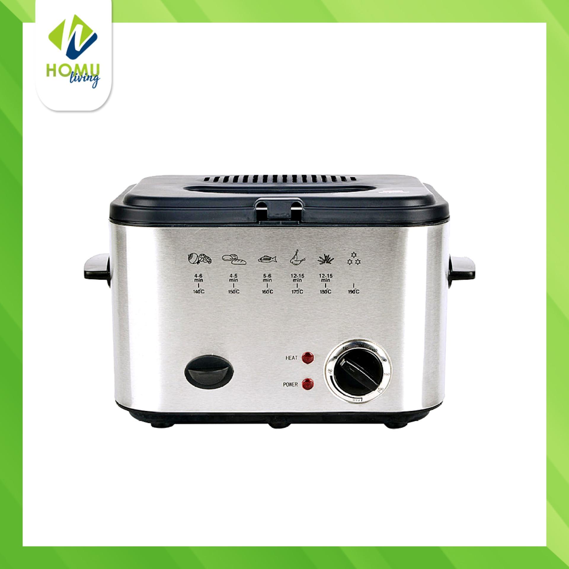 3D MDF-836B 1L Deep Fryer (Silver)