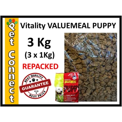 VITALITY VALUEMEAL PUPPY 3Kg REPACKED Dog Food for Puppy Small Bites