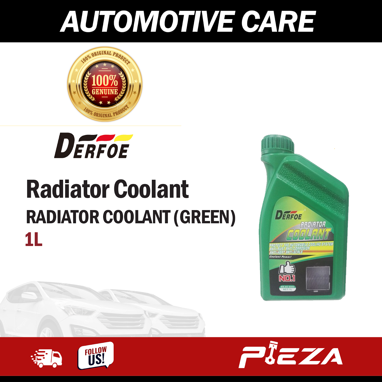 DERFOE RADIATOR COOLANT (GREEN) 1L | Lazada PH