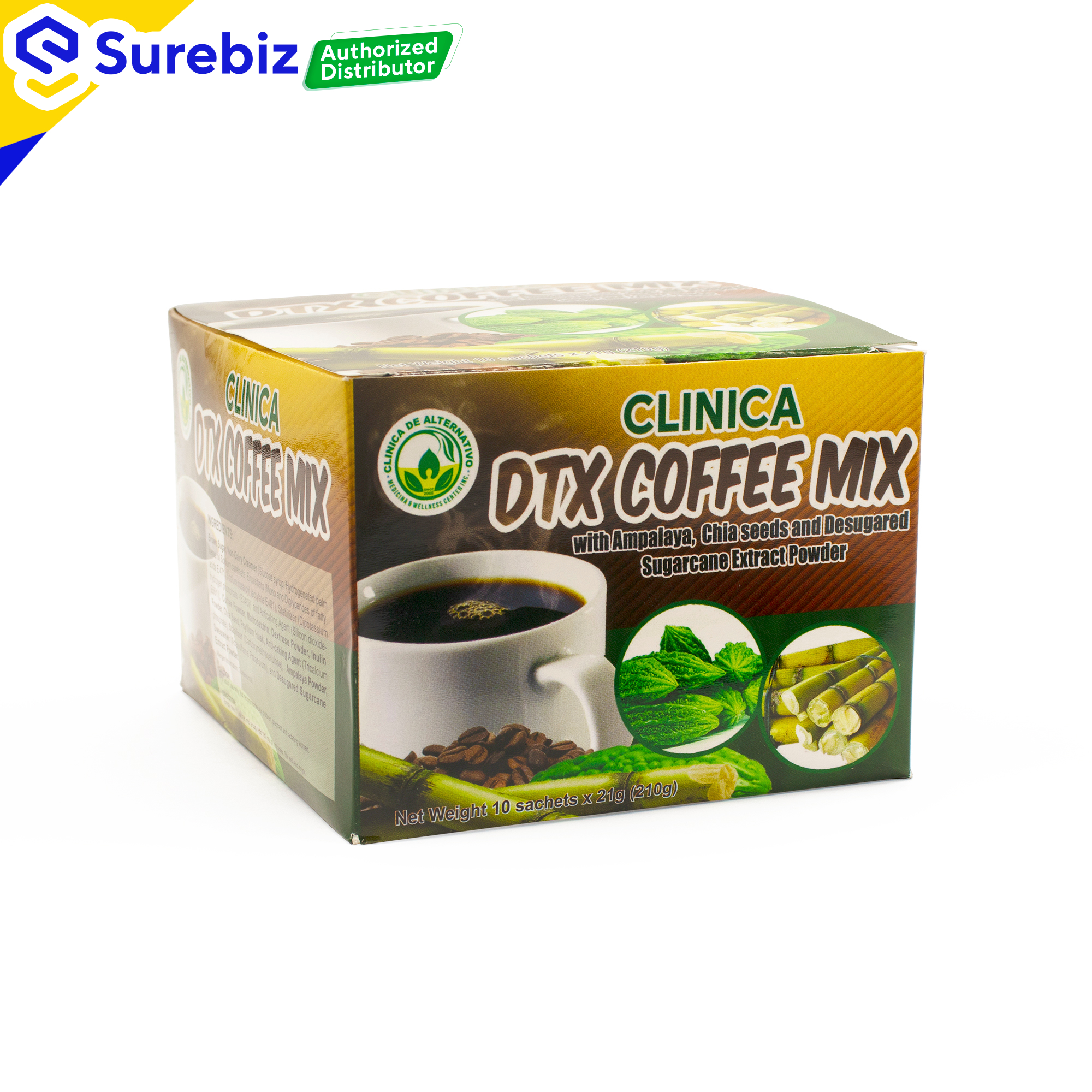 Clinica DTX Coffee Mix with Ampalaya, Chia Seeds and Desugared