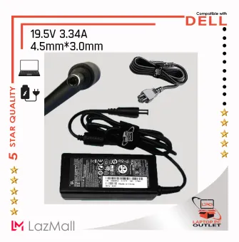 Laptop Notebook Charger Adapter Compatible With Dell Inspiron 3493 Pg Pg007 Ac Adapter Power Supply 19 5v 3 34a 65w Lazada Ph