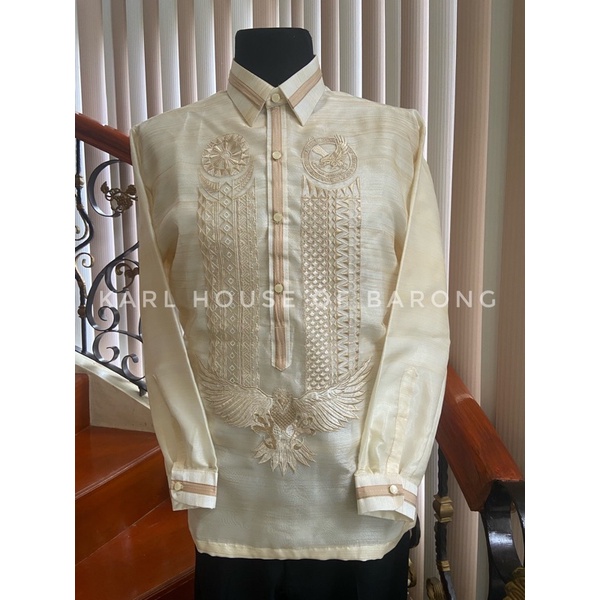 BARONG TAGALOG EAGLE DESIGN/ AGUILA BARONG WITH or WITHOUT AGLE'S CLUB ...