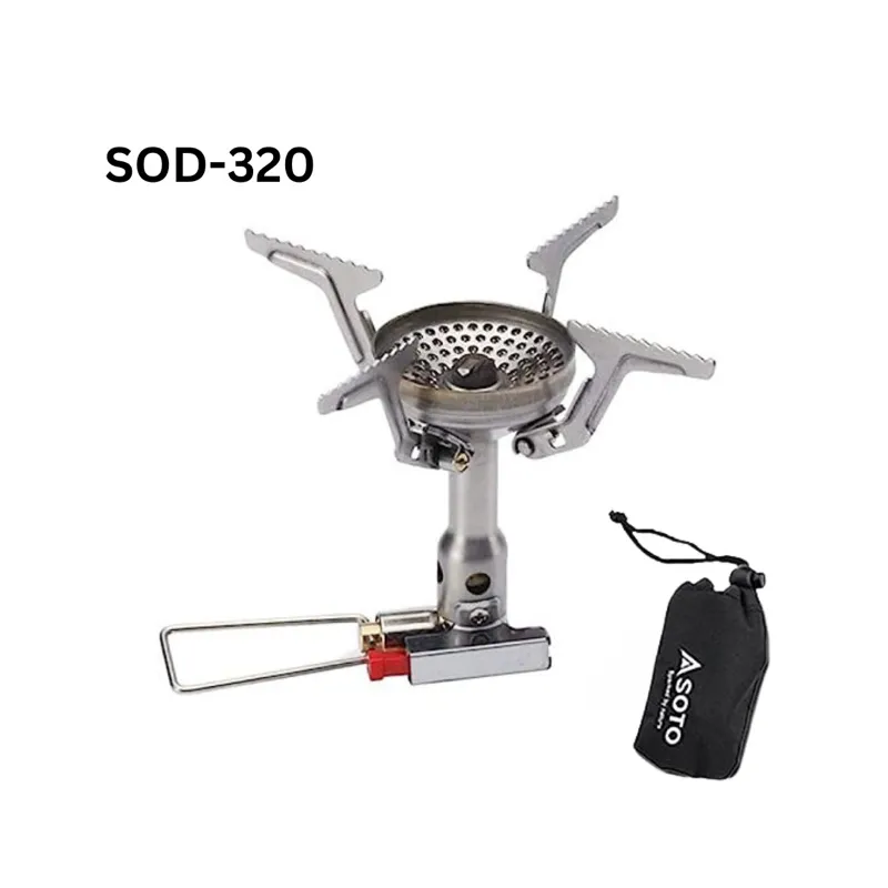 SOTO Wind Master SOD-310 Single Burner Compact Stove, Built-in Micro Regulator SOD-320 Support Stove Made in Japan