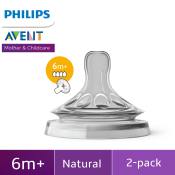 Philips Avent Natural 2.0 Fast Flow Teat 6M+
