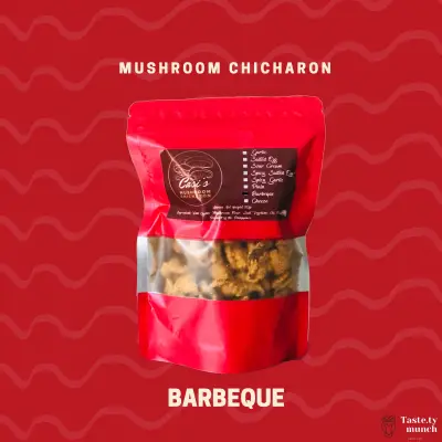Crunchy/Crispy Cholesterol Free Mushroom Chicharon Snack Barbeque Flavor