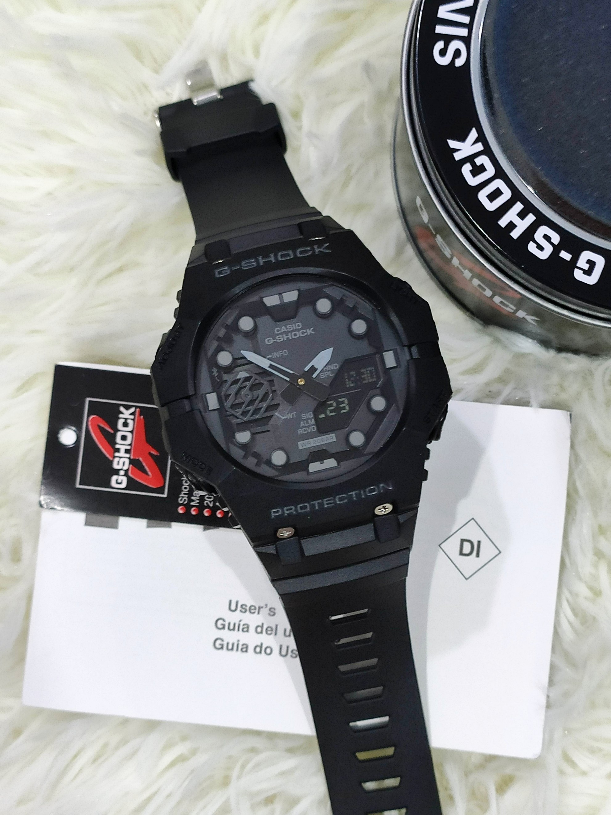 DualTime G Shock Original GAB00 BAB00 CarbonCore Navy Military