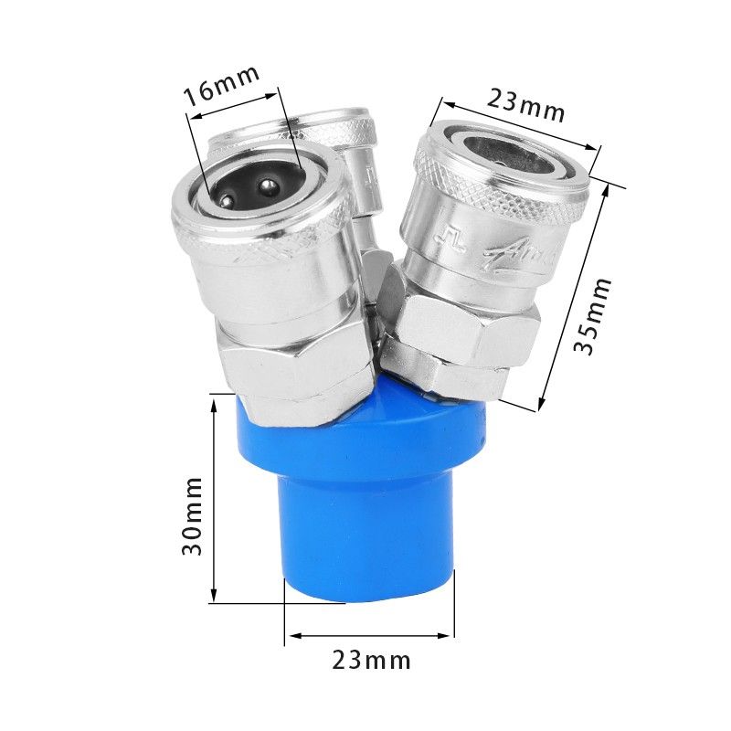 CType Quick Connector Connection Round Tee TwoWay Pneumatic Components Plug Tool Air