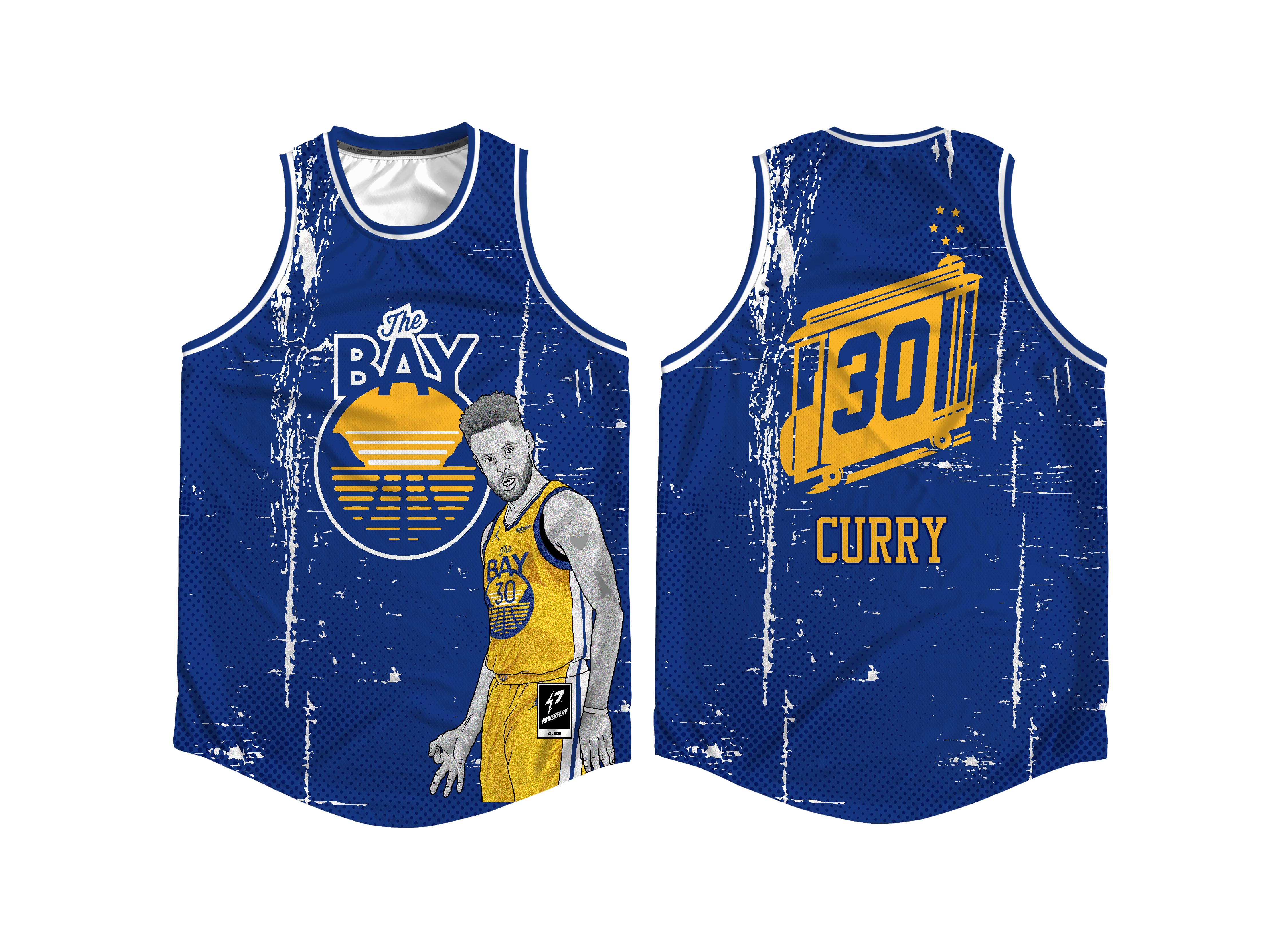 Golden State Warriors #35 Steph Curry Tie Dye Replica NBA Basketball Jersey  GSW