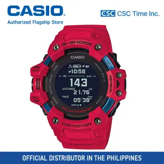 Casio G Shock Gbd H1000 4dr Red Resin Strap Gps Heart Rate Bluetooth 0 Meter Solar Watch Lazada Ph