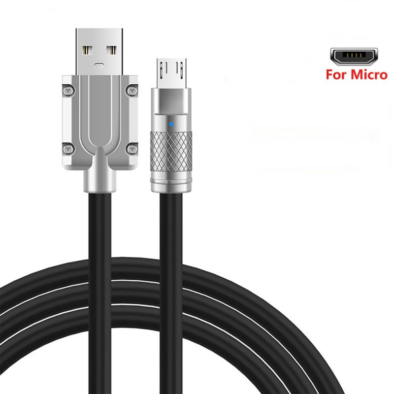 120w 3 in 1 rotating elbow fast charging data cable