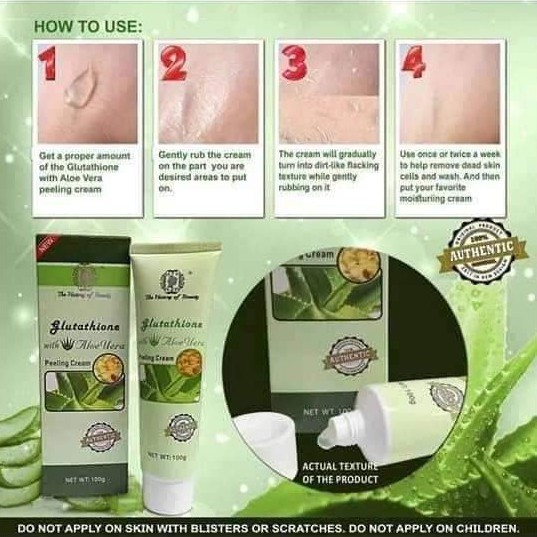 the history of beauty glutathione with aloe vera Glutathione With Aloe Vera Magic Peeling Cream main image 0