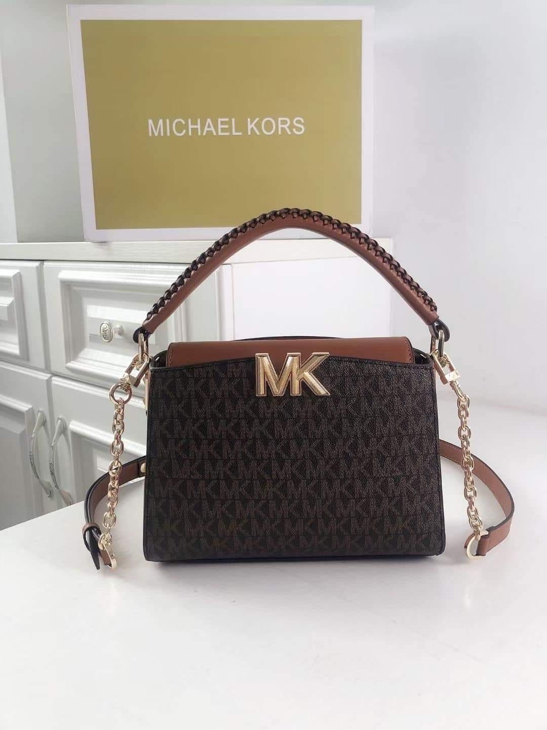 Michael Kors Karlie Small Leather Crossbody Bag